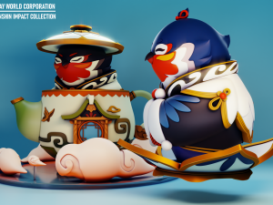 Tubby and Chubby - Genshin Impact 3D 打印模型