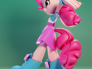 Pinkie Pie Chibi - My Little Pony Modelo de Impressão 3D