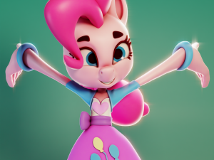 Pinkie Pie Chibi - My Little Pony Modelo de Impressão 3D