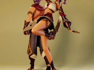 ジェトとジェブラエル 原神 3Dプリントモデル