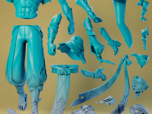 Jeht and Jebrael Genshin Impact 3D Print Model
