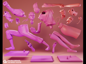 Scout Miss Pauling Team Fortress 2 3D Druckmodell