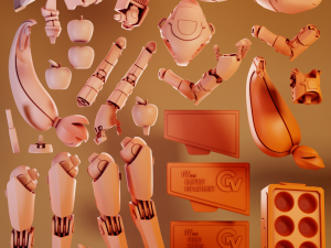 Harvest Bot Apple J8 - My Little Pony Model Cetak 3D