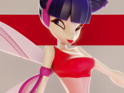 Musa Fairy Form - Winx Club Modèles 3D en vedette