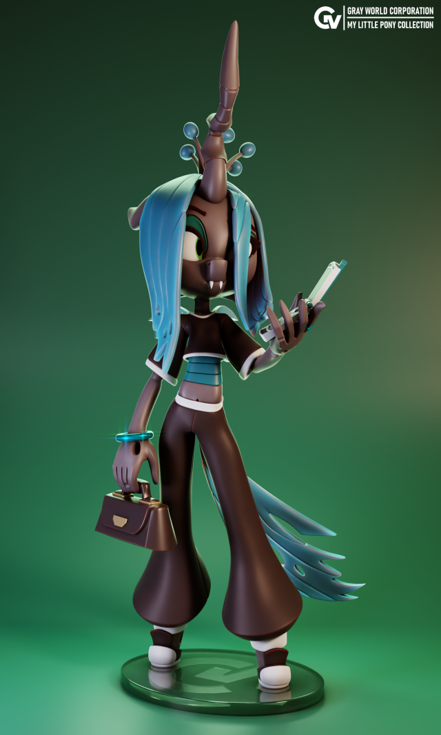 Queen Chrysalis Chibi - My Little Pony 3D Druckmodell .c4d .max .obj .3ds .fbx .stl .blend 