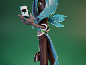 Queen Chrysalis Chibi - My Little Pony 3D Druckmodell