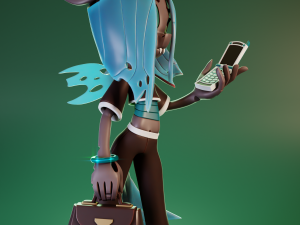 Queen Chrysalis Chibi - My Little Pony 3D Druckmodell