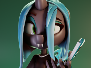 Queen Chrysalis Chibi - My Little Pony 3D Druckmodell