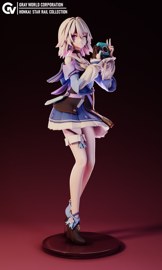 March 7th - Honkai Star Rail 3D प्रिंट मॉडल .c4d .max .obj .3ds .fbx .stl .blend 