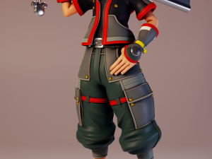 Sora - Kingdom Hearts 3D Принт Модель
