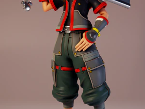 Sora - Kingdom Hearts 3D Print Model