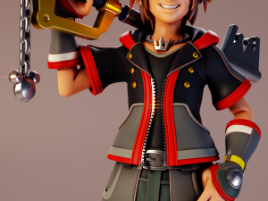 Sora - Kingdom Hearts Modèles 3D en vedette