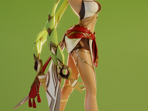 Eremite Floral Ring-Dancer - Genshin Impact 3D-Druckmodell