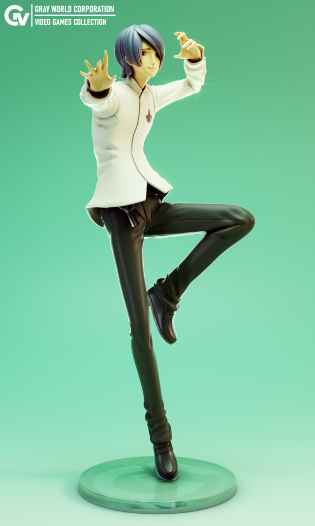 Yusuke Kitagawa - Persona 3D-printmodel .c4d .max .obj .3ds .fbx .stl .blend 