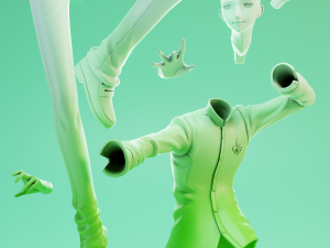Yusuke Kitagawa - Persona 3D-printmodel