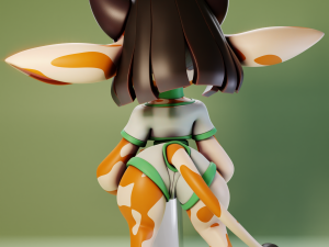 Furry Cow 1 - Furry 3D Baskı Modeli