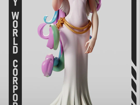 Princesa Celestia - Meu Pequeno P&ocirc;nei Modelo de Impressão 3D