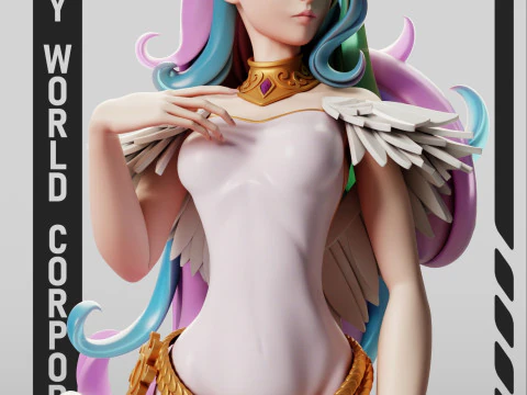 Princess Celestia - My Little Pony 3D Print Model
