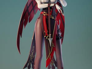 Rosaria Genshin Impact 3D Baskı Modeli