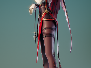 Rosaria Genshin Impact 3D Baskı Modeli