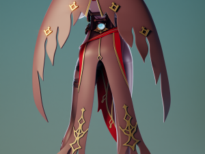 Rosaria Genshin Impact 3D Baskı Modeli