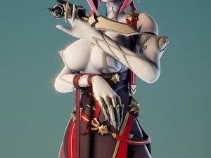Rosaria Genshin Impact 3D Print Model