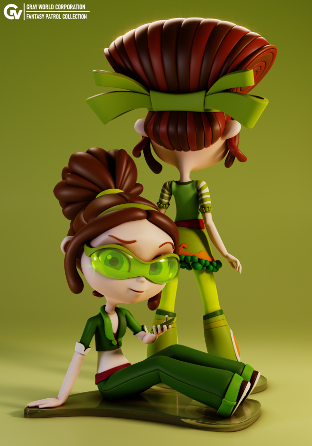 Masha Fantasy Patrol Modelo de Impressão 3D .c4d .max .obj .3ds .fbx .stl .blend 