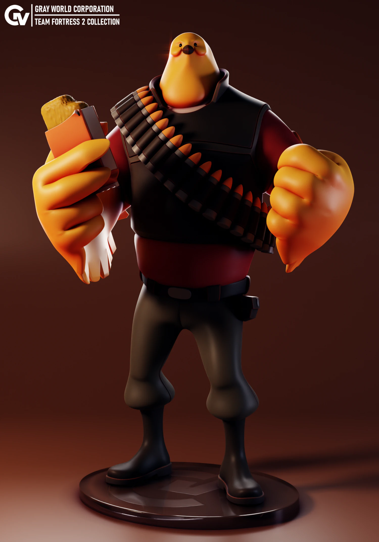 Pootis Team Fortress 2 3D Print Model .c4d .max .obj .3ds .fbx .stl .blend