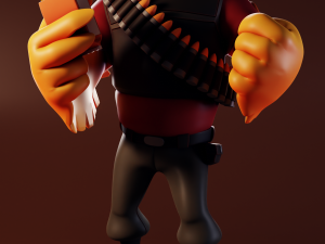 Pootis Team Fortress 2 3D 프린트 모델