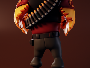 Pootis Team Fortress 2 3Dプリントモデル