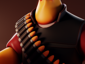 Pootis Team Fortress 2 3Dプリントモデル