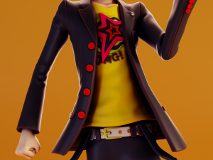 Ryuji Sakamoto Persona 3D Baskı Modeli