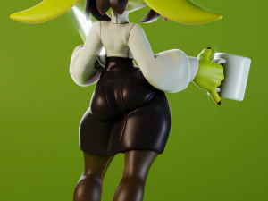 Goblin Girl Clerk OC 3D Print Model