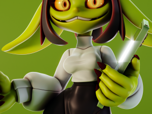 Goblin Girl Clerk OC Modello di stampa 3D