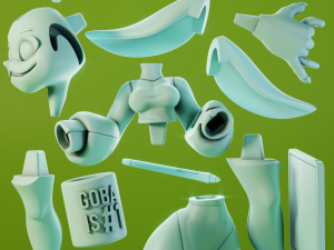 Goblin Girl Clerk OC Modello di stampa 3D