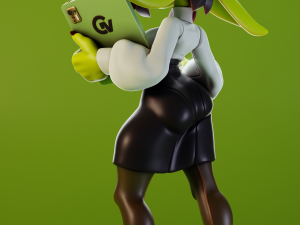 Goblin Girl Clerk OC Modello di stampa 3D