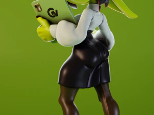 Goblin Girl Clerk OC 3D Print Model
