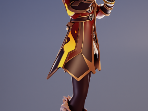 Pyroslinger Bracer Genshin Impact 3D प्रिंट मॉडल