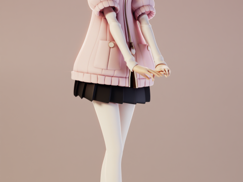 Haru Okumura Persona Model do druku 3D