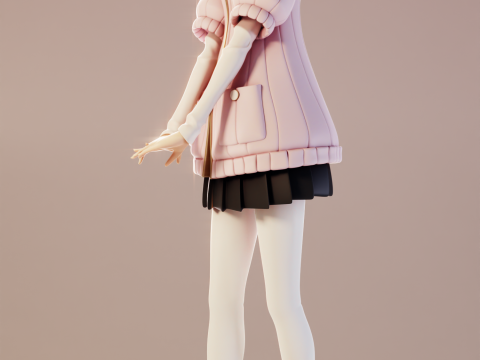 Haru Okumura Persona 3D 프린트 모델