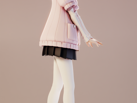 Haru Okumura Persona 3D 프린트 모델