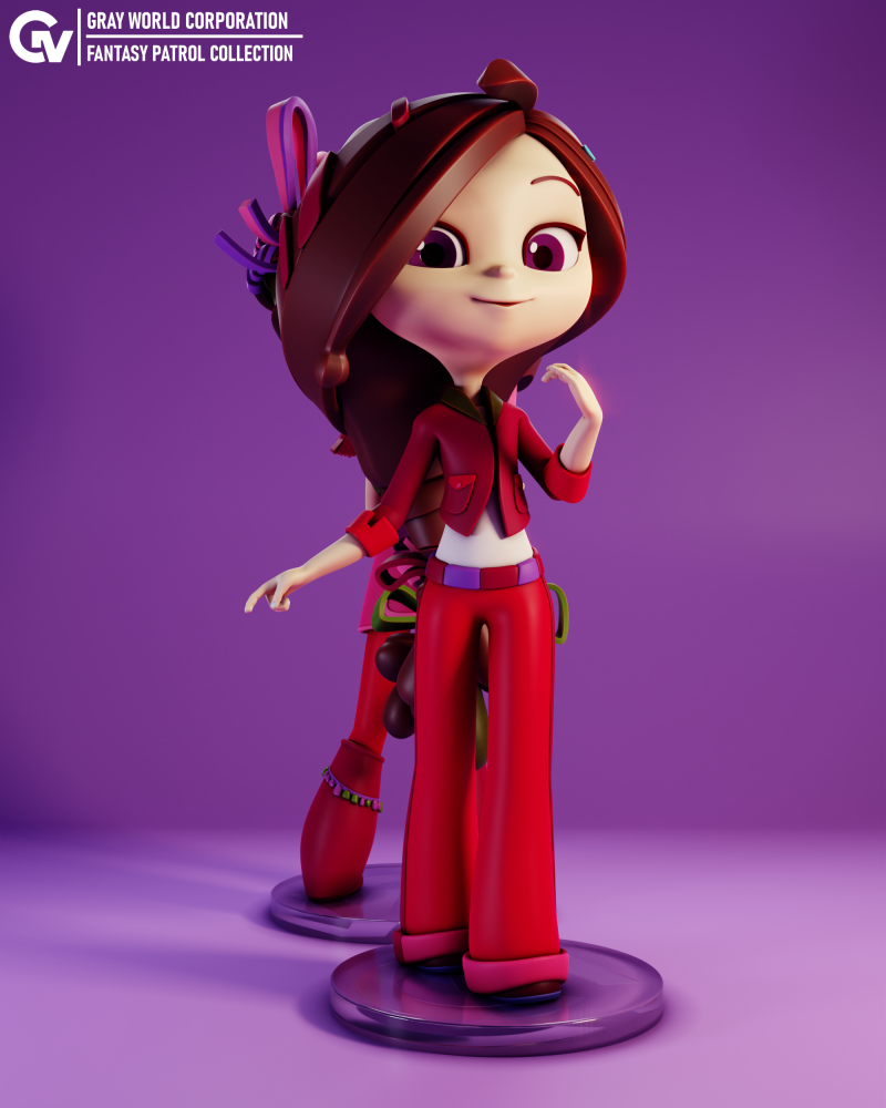 Varya Fantasy Patrol Modèles 3D en vedette .c4d .max .obj .3ds .fbx .stl .blend 