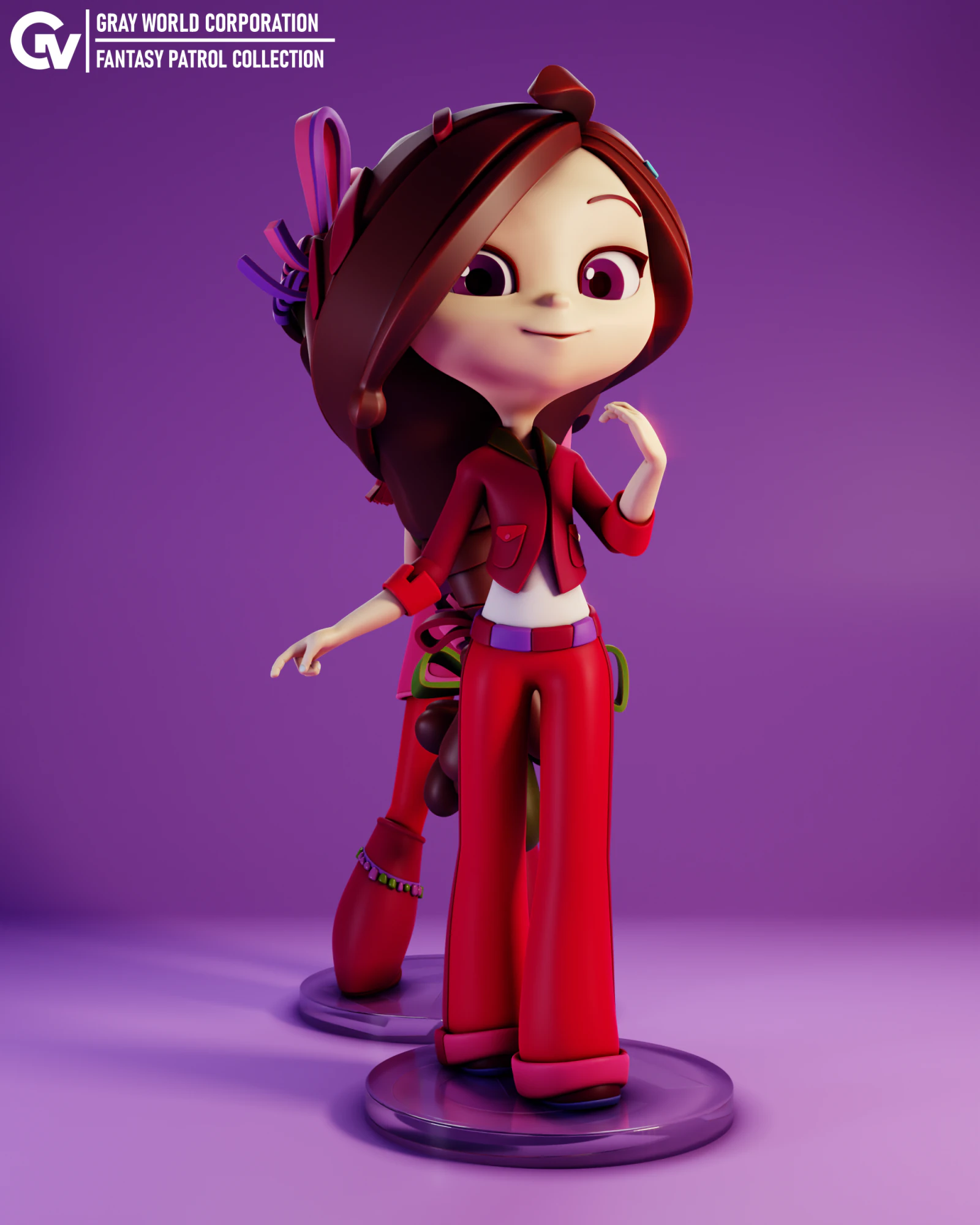 Varya Fantasy Patrol 3D Print Model .c4d .max .obj .3ds .fbx .stl .blend 