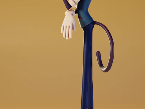 Cat Scientist Fantasy Patrol 3D Print Model
