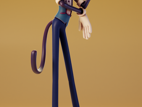 Cat Scientist Fantasy Patrol Modello di stampa 3D