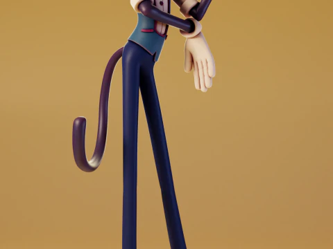 Cat Scientist Fantasy Patrol 3D Print Model