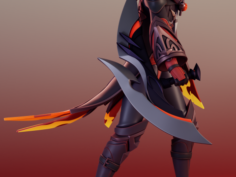 Pyro Agent Genshin Impact 3D printmodel