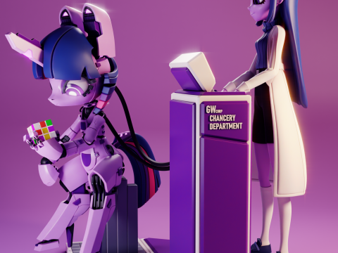 Twilight Sparkle EG And BOT - My Little Pony 3D Print Model