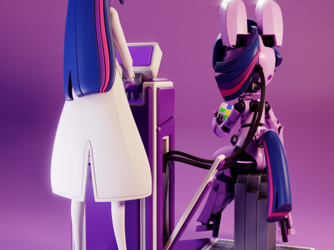 Twilight Sparkle EG And BOT - My Little Pony 3D Print Model