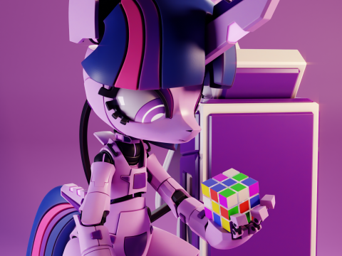 Twilight Sparkle EG And BOT - My Little Pony 3D Print Model